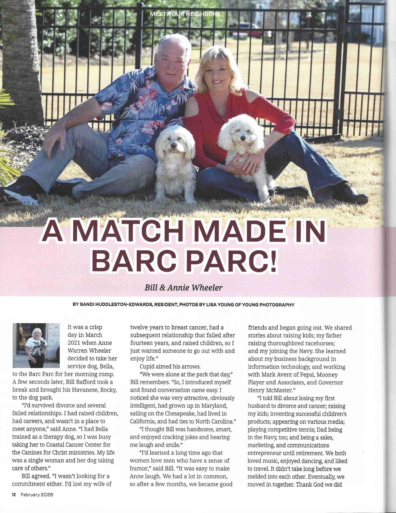 Stroll Magazine article page 1 - A Match Made in Barc Parc